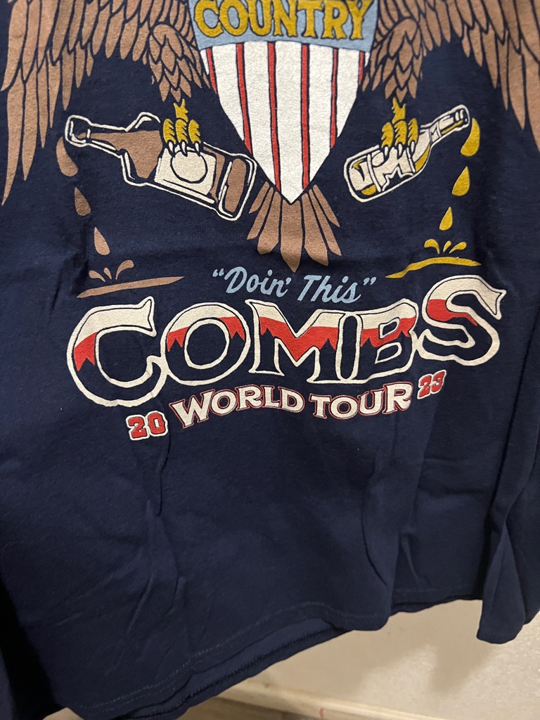 Luke Combs 2013 Navy Short Sleeve Graphic Tour Tee — image 4 of 6